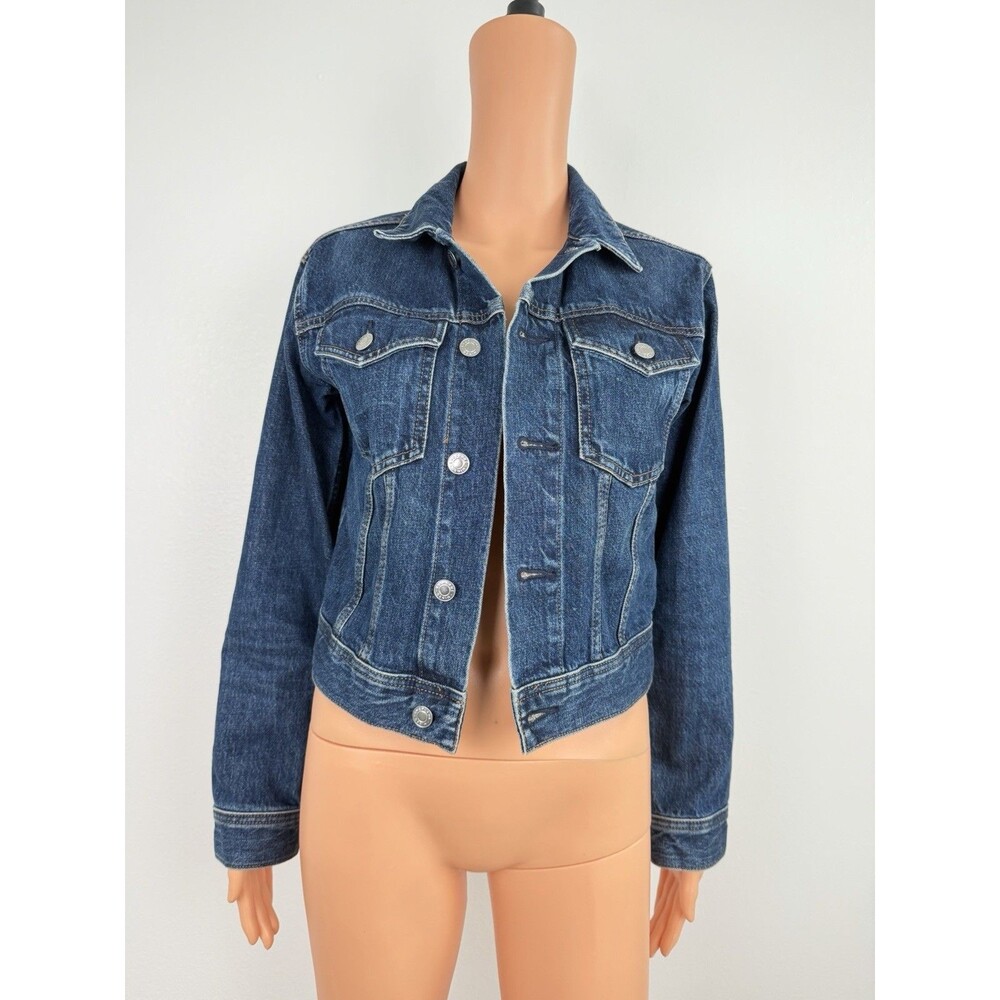 Everlane The Shrunken Denim Jacket Size S Women's Jean Jacket 100% Cotton